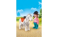Playmobil 70404 1.2.3 Rider with Horse Figures FFPB4960 - Clearance Sale