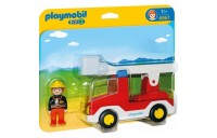 Playmobil 6967 1.2.3 Ladder Unit Fire Truck FFPB5060 - Clearance Sale
