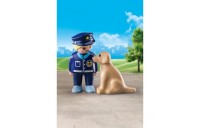 Playmobil 70408 1.2.3 Police Officer with Dog Figures FFPB5074 - Clearance Sale