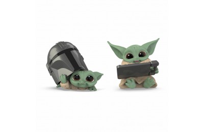 Star Wars The Bounty Collection The Child 2-Pack Helmet Peeking, Datapad Tablet Poses Figures FFHB5022 on Sale