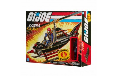 Hasbro G.I. Joe Retro Collection Cobra F.A.N.G. Vehicle and Cobra Pilot 3.75-Inch Scale Action Figure FFHB5040 on Sale