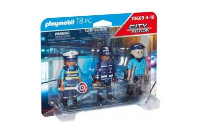 Playmobil 70669 City Action Police 3 Figure Set FFPB4950 - Clearance Sale