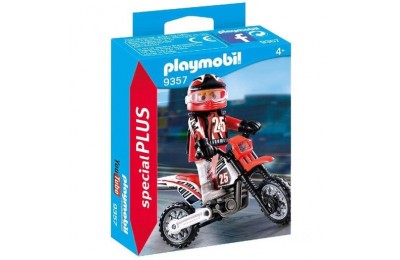 Playmobil 9357 Special Plus Motorcross Rider Figure FFPB4967 - Clearance Sale