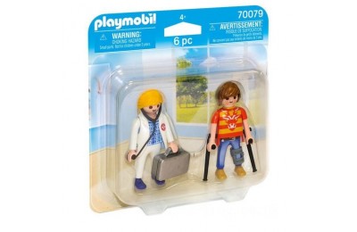 Playmobil 70079 Doctor and Patient Duo Pack FFPB4973 - Clearance Sale