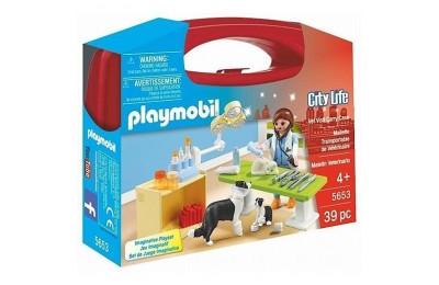 Playmobil 5653 City Life Collectable Small Vet Carry Case FFPB4979 - Clearance Sale