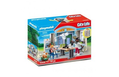 Playmobil 70309 City Life Vet Clinic Play Box FFPB4982 - Clearance Sale