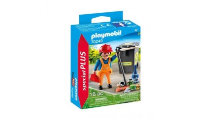 Playmobil 70249 Special Plus Street Cleaner Playset FFPB5014 - Clearance Sale