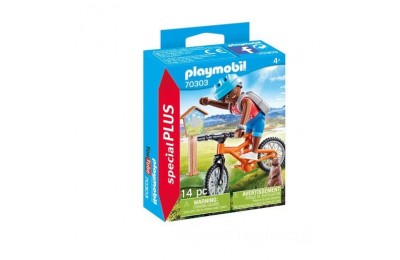 Playmobil 70303 Special Plus Mountain Biker Playset FFPB5019 - Clearance Sale