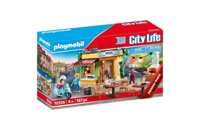 Playmobil 70336 City Life Pizzeria Pack Playset FFPB5027 - Clearance Sale