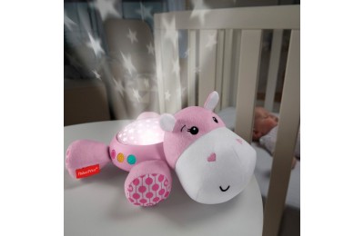 Fisher-Price Hippo Projection Soother Pink Baby Projector FFFF5021 - Sale Clearance