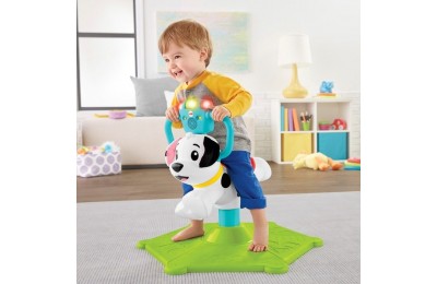 Fisher-Price Bounce and Spin Puppy Ride On FFFF5027 - Sale Clearance