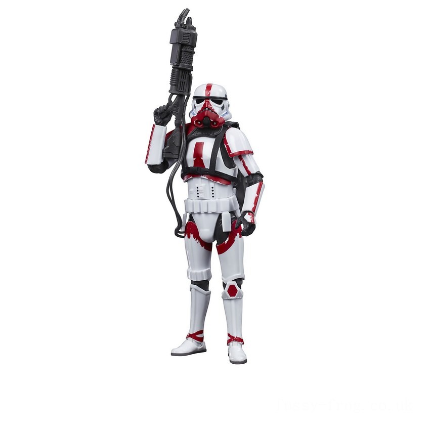 Hasbro Star Wars The Black Series Incinerator Trooper Toy 6-Inch Scale The Mandalorian Collectible Figure FFHB4972 on Sale