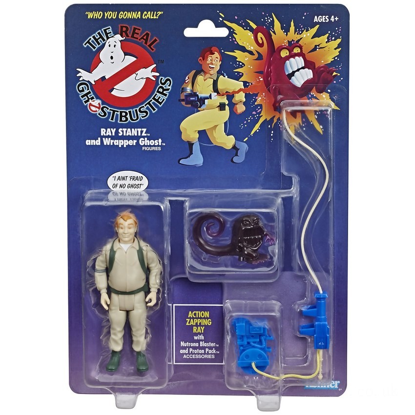 Hasbro Ghostbusters Kenner Classics Ray Stantz and Wrapper Ghost Retro Action Figure FFHB5035 on Sale