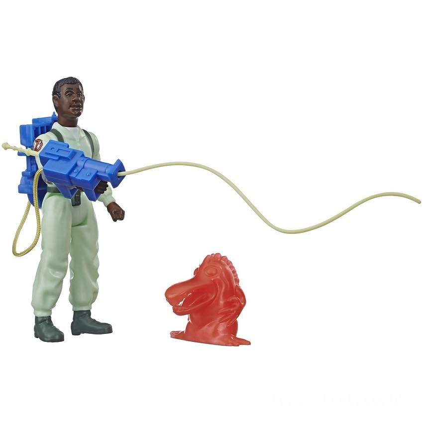 Hasbro Ghostbusters Kenner Classics Winston Zeddemore and Chomper Ghost Retro Action Figure FFHB5034 on Sale