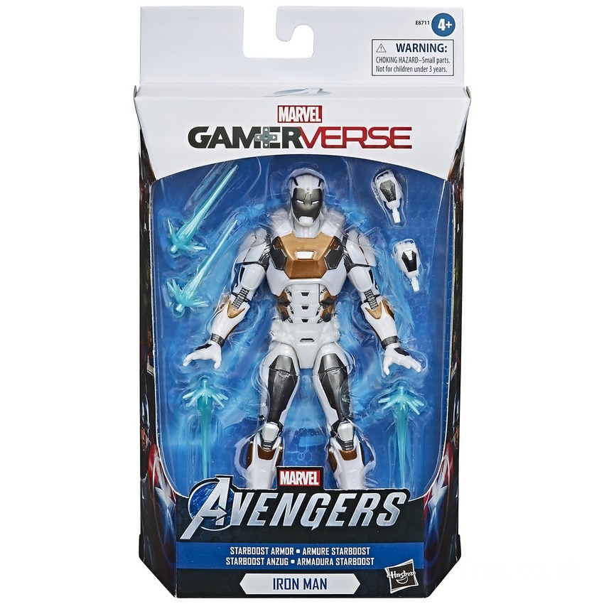 Hasbro Marvel Legends Series Gamerverse Starboost Armor Iron Man 6-inch Action Figure FFHB5108 on Sale