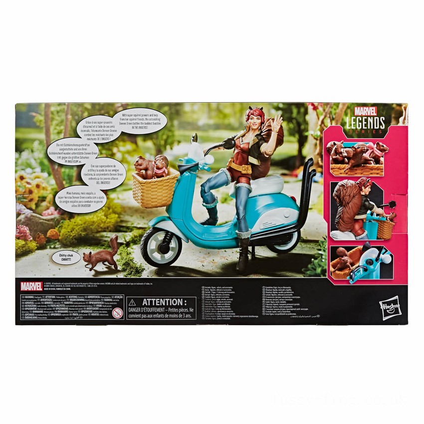 Hasbro Marvel Legends Riders Series Squirrel Girl 6 Inch Action Figure & Vehicle Set FFHB5120 on Sale