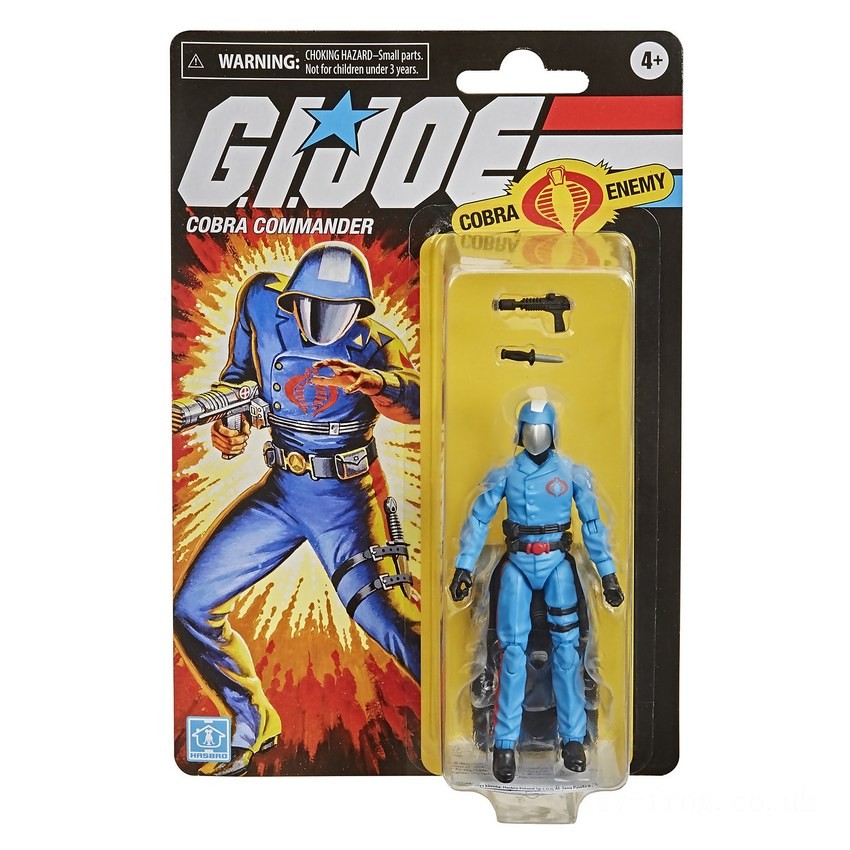 Hasbro G.I. Joe Retro Collection Cobra Commander Action Figure FFHB5045 on Sale
