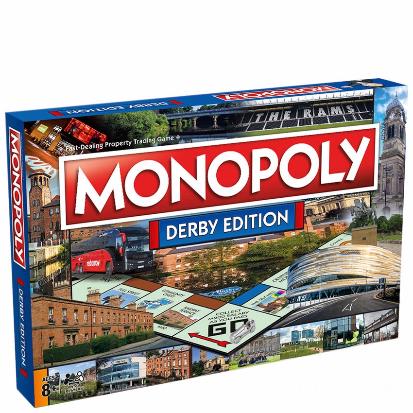 Monopoly Board Game - Derby Edition FFHB5197 on Sale