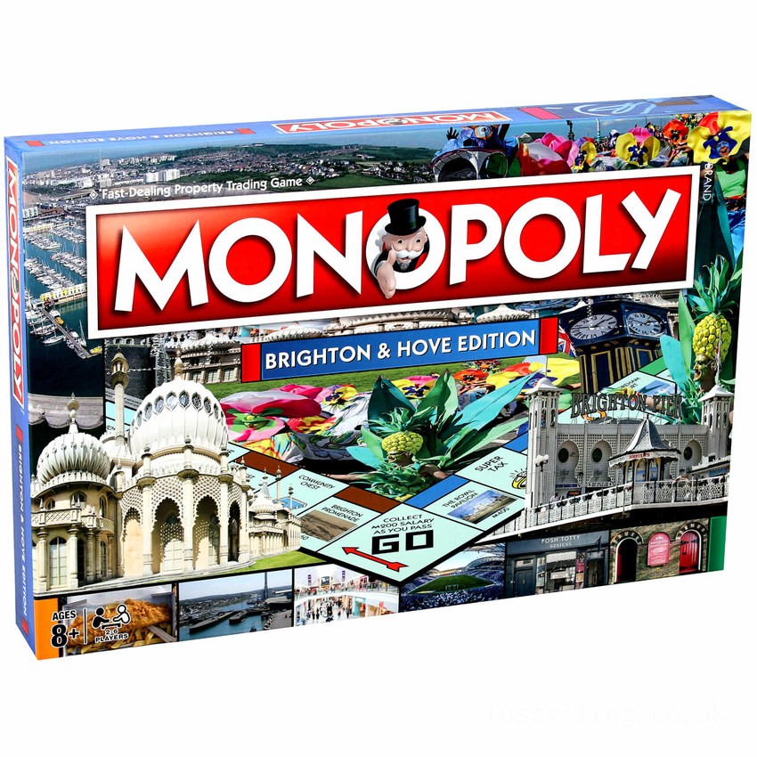 Monopoly Board Game - Brighton Edition FFHB5200 on Sale
