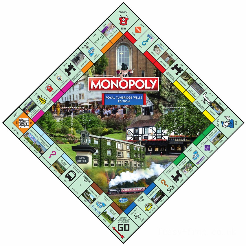 Monopoly Board Game - Tunbridge Wells Edition FFHB5201 on Sale