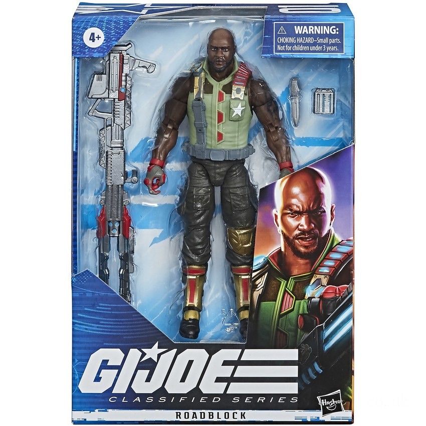 Hasbro G.I. Joe Classified Series Roadblock 6-Inch Scale Action Figure 01 FFHB5055 on Sale
