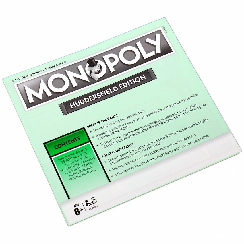 Monopoly Board Game - Huddersfield Edition FFHB5202 on Sale
