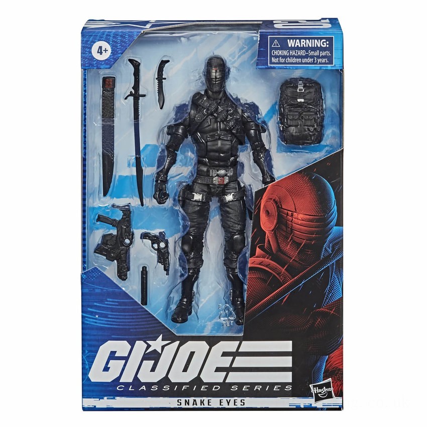 Hasbro G.I. Joe Classified Series Snake Eyes Action Figure FFHB5060 on Sale