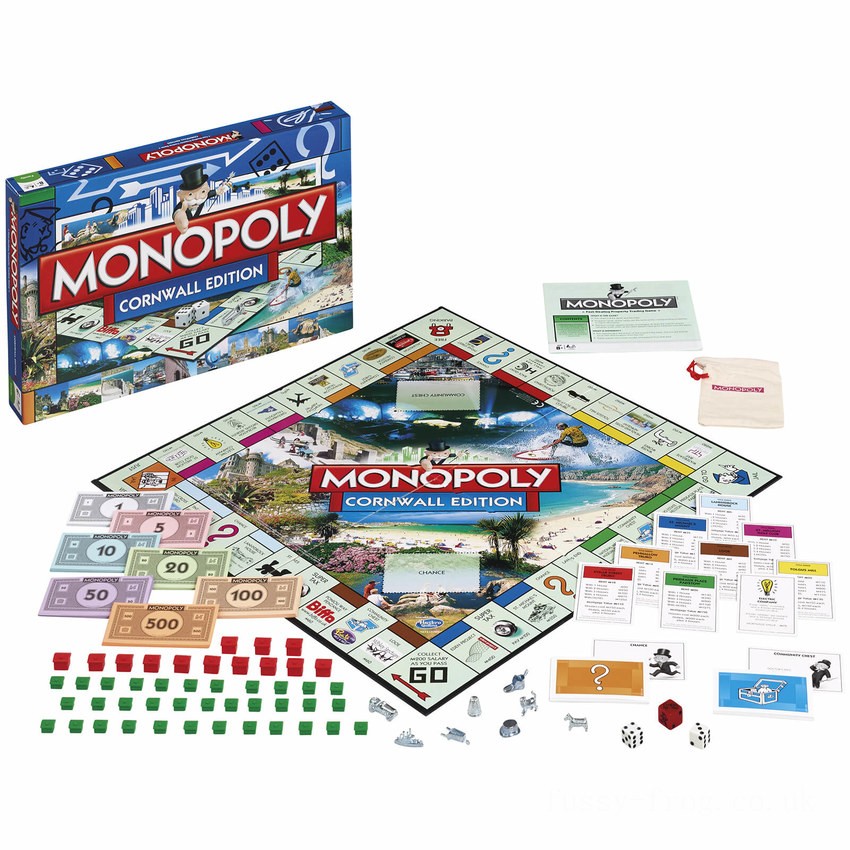 Monopoly Board Game - Cornwall Edition FFHB5207 on Sale