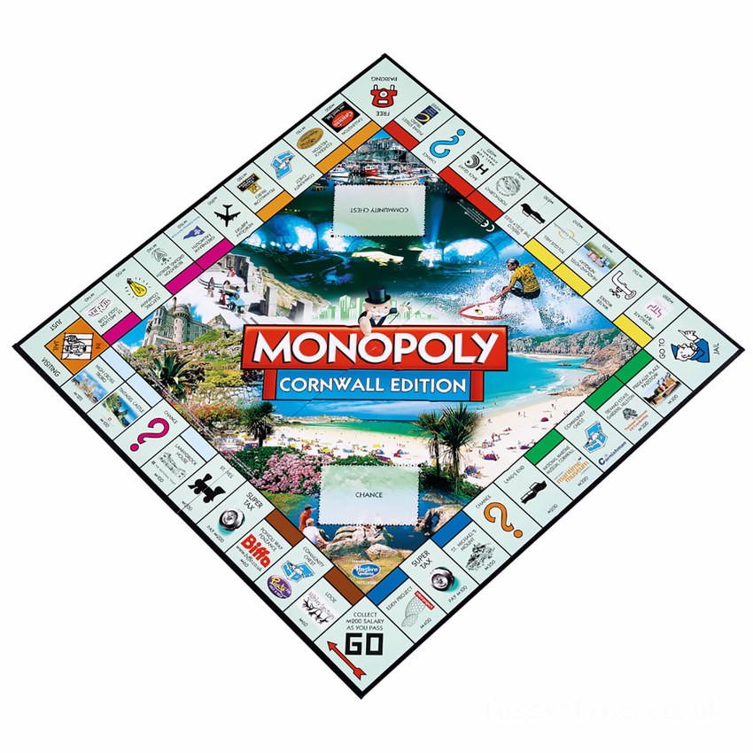 Monopoly Board Game - Cornwall Edition FFHB5207 on Sale