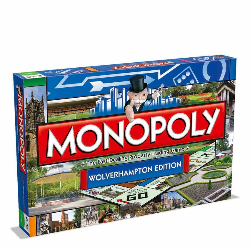 Monopoly Board Game - Wolverhampton Edition FFHB5209 on Sale