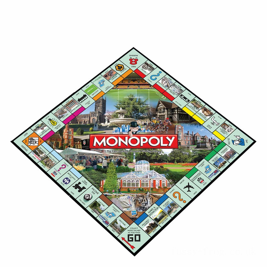 Monopoly Board Game - Wolverhampton Edition FFHB5209 on Sale