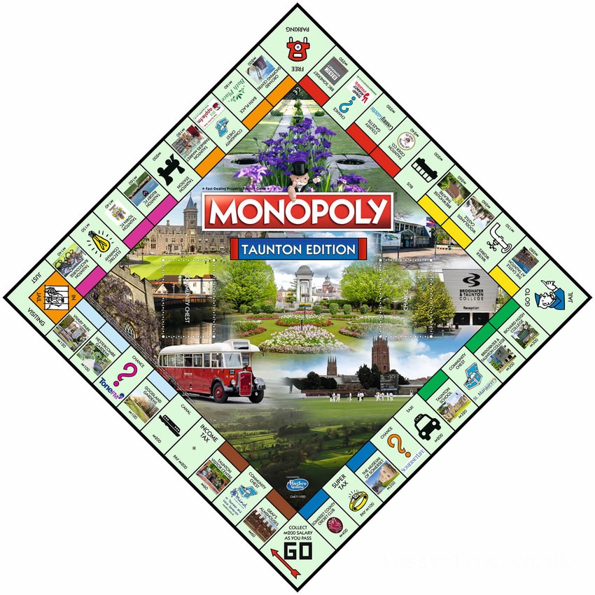 Monopoly Board Game - Taunton Edition FFHB5211 on Sale