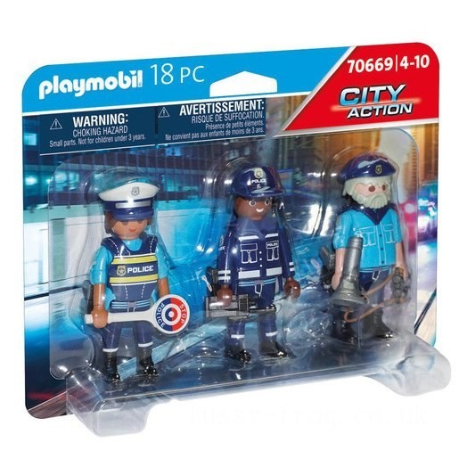 Playmobil 70669 City Action Police 3 Figure Set FFPB4950 - Clearance Sale
