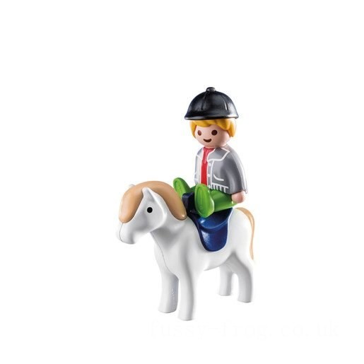 Playmobil 70410 1.2.3 Boy with Pony Figures FFPB4958 - Clearance Sale
