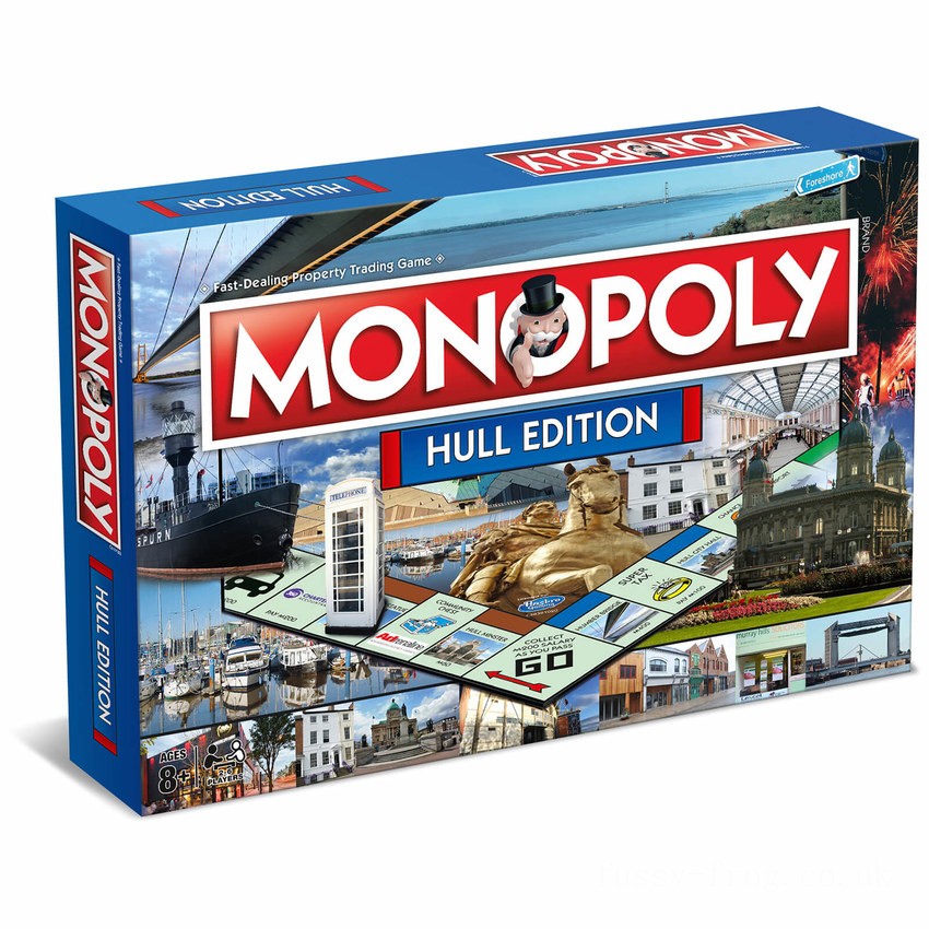 Monopoly Board Game - Hull Edition FFHB5222 on Sale