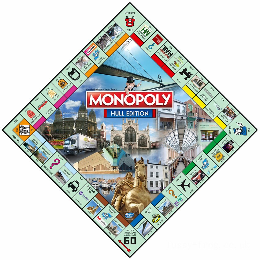 Monopoly Board Game - Hull Edition FFHB5222 on Sale
