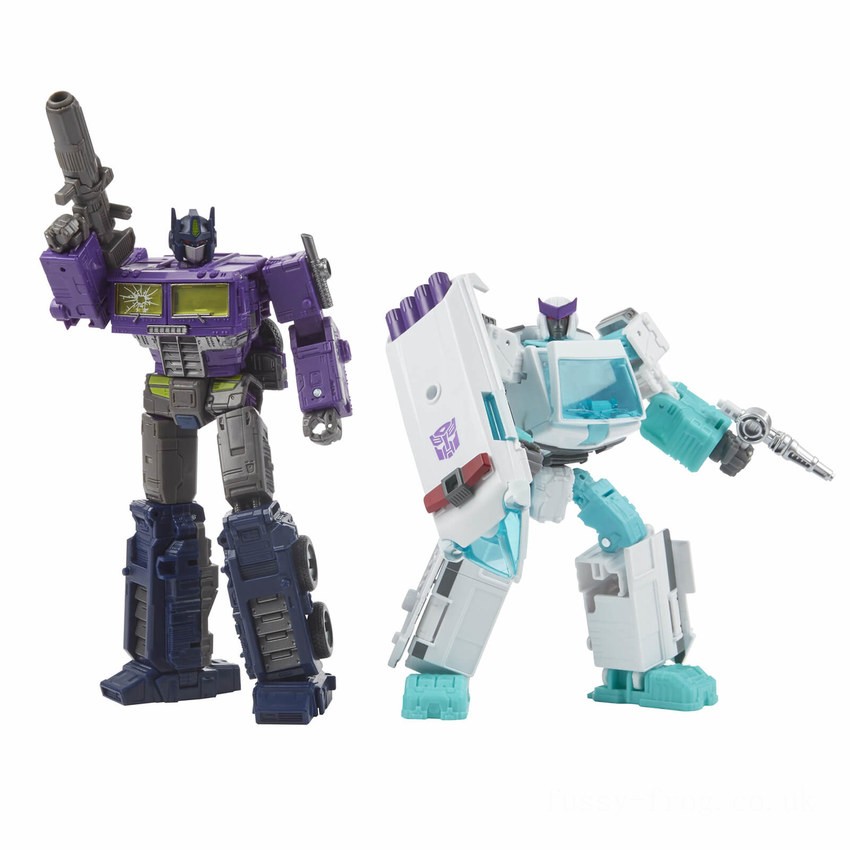 Hasbro Transformers Generations Selects Deluxe WFC-GS17 Shattered Glass Ratchet and Optimus Prime Action Figure 2 Pack FFHB5173 on Sale