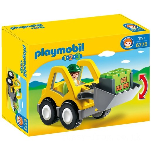 Playmobil 6775 1.2.3 Excavator FFPB4978 - Clearance Sale