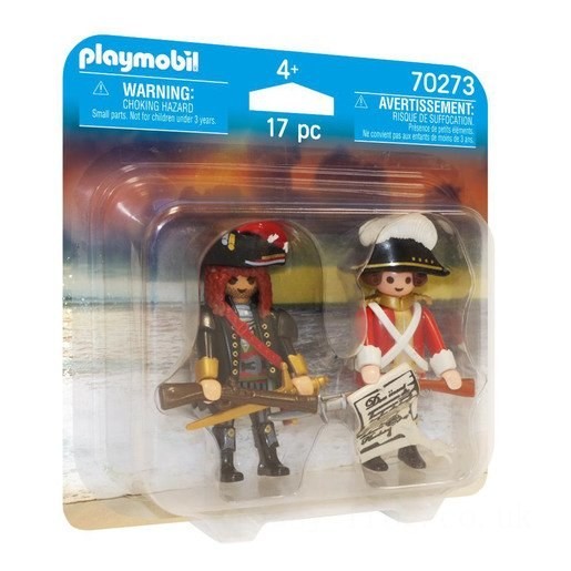 Playmobil 70273 Pirate and Redcoat Duo Pack FFPB4993 - Clearance Sale