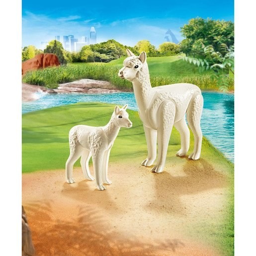 Playmobil 70350 Family Fun Alpaca with Baby FFPB4998 - Clearance Sale