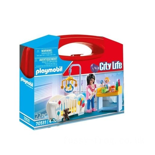 Playmobil 70531 City Life Nursery Small Carry Case Playset FFPB5015 - Clearance Sale