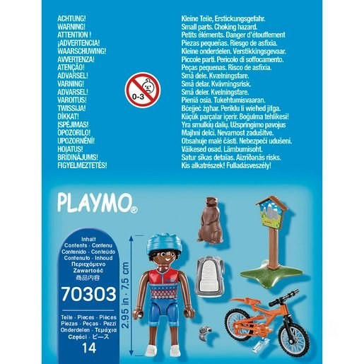 Playmobil 70303 Special Plus Mountain Biker Playset FFPB5019 - Clearance Sale