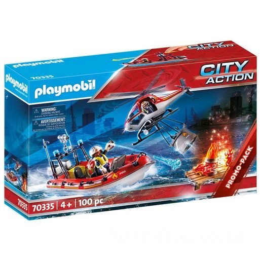 Playmobil 70335 City Action Fire Rescue Mission Playset FFPB5024 - Clearance Sale
