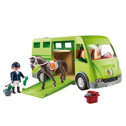 Playmobil 6928 Country Horse Box with Opening Side Door FFPB5033 - Clearance Sale