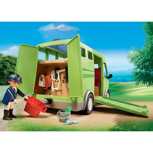 Playmobil 6928 Country Horse Box with Opening Side Door FFPB5033 - Clearance Sale