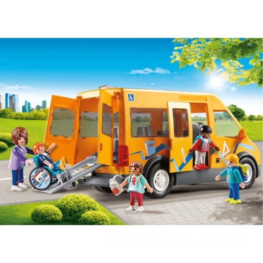 Playmobil 9419 City Life School Van with Folding Ramp FFPB5036 - Clearance Sale