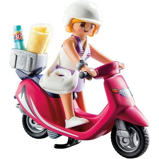 Playmobil 9084 Special Plus Figure - Beachgoer and Scooter FFPB5048 - Clearance Sale