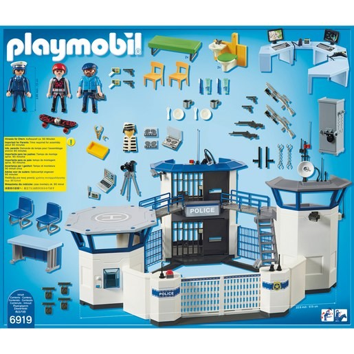 Playmobil 6919 City Action Police Headquarters with Prison FFPB5049 - Clearance Sale
