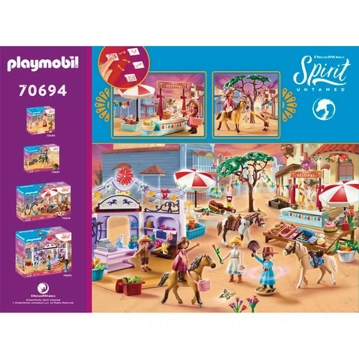 Playmobil 70694 Dreamworks Spirit Untamed Miradero Festival Playset FFPB5055 - Clearance Sale