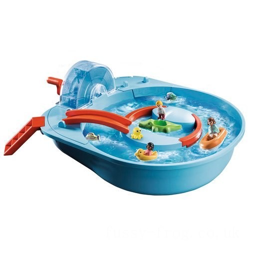 Playmobil 70267 1.2.3 Aqua Splish Splash Water Park Playset FFPB5056 - Clearance Sale